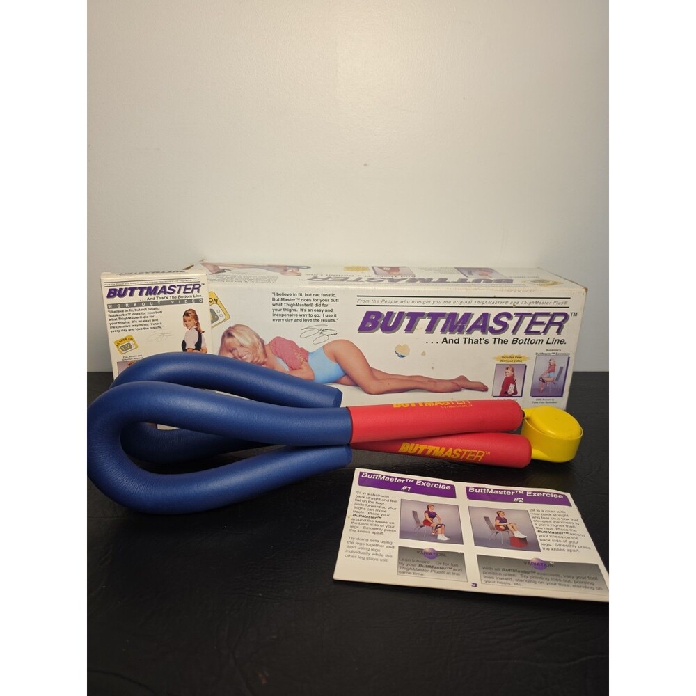Vintage 1995 RARE Suzanne Somers BUTTMASTER + VHS COMPLETE IN ORIGINAL BOX